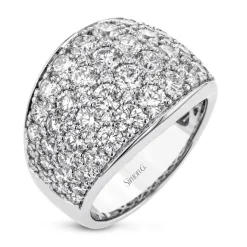 Simon G. Simon-Set Anniversary Ring In 18k Gold With Diamonds Outlet