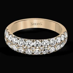 Simon G. Simon-Set Anniversary Ring In 18k Gold With Diamonds Fashion