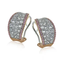 Simon G. Simon-set Earrings in 18k Gold with Diamonds Sale