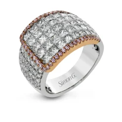 Simon G. Simon-Set Fashion Ring In 18k Gold With Diamonds New