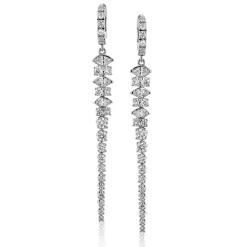 Simon G. Snow Drop Earrings in 18k Gold with Diamonds Hot