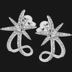 Simon G. Starburst Earrings in 18k Gold with Diamonds Fashion