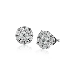 Simon G. Stud Earrings (6.50mm) in 18k Gold with Diamonds Sale
