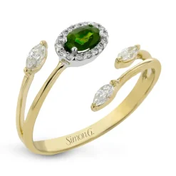 Simon G. Tempera Color Gemstone Ring In 18k Gold With Diamonds Best