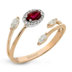 Simon G. Tempera Color Gemstone Ring In 18k Gold With Diamonds Best
