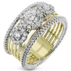 Simon G. Three-Stone Halo Fashion Ring In 18k Gold With Diamonds Sale