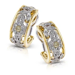Simon G. Trellis Earrings in 18k Gold with Diamonds Discount
