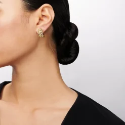 Simon G. Trellis Earrings in 18k Gold with Diamonds Online