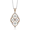 Simon G. Trellis Pendant Necklace in 18k Gold with Diamonds New