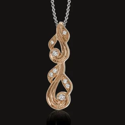 Simon G. Trellis Pendant Necklace in 18k Gold with Diamonds Hot